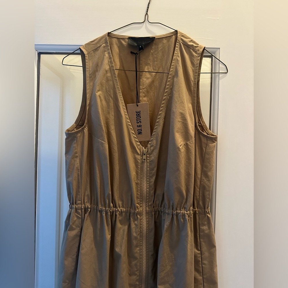 No. 6 Tan Mercer Midi Dress New with Tags - Picture 5 of 6